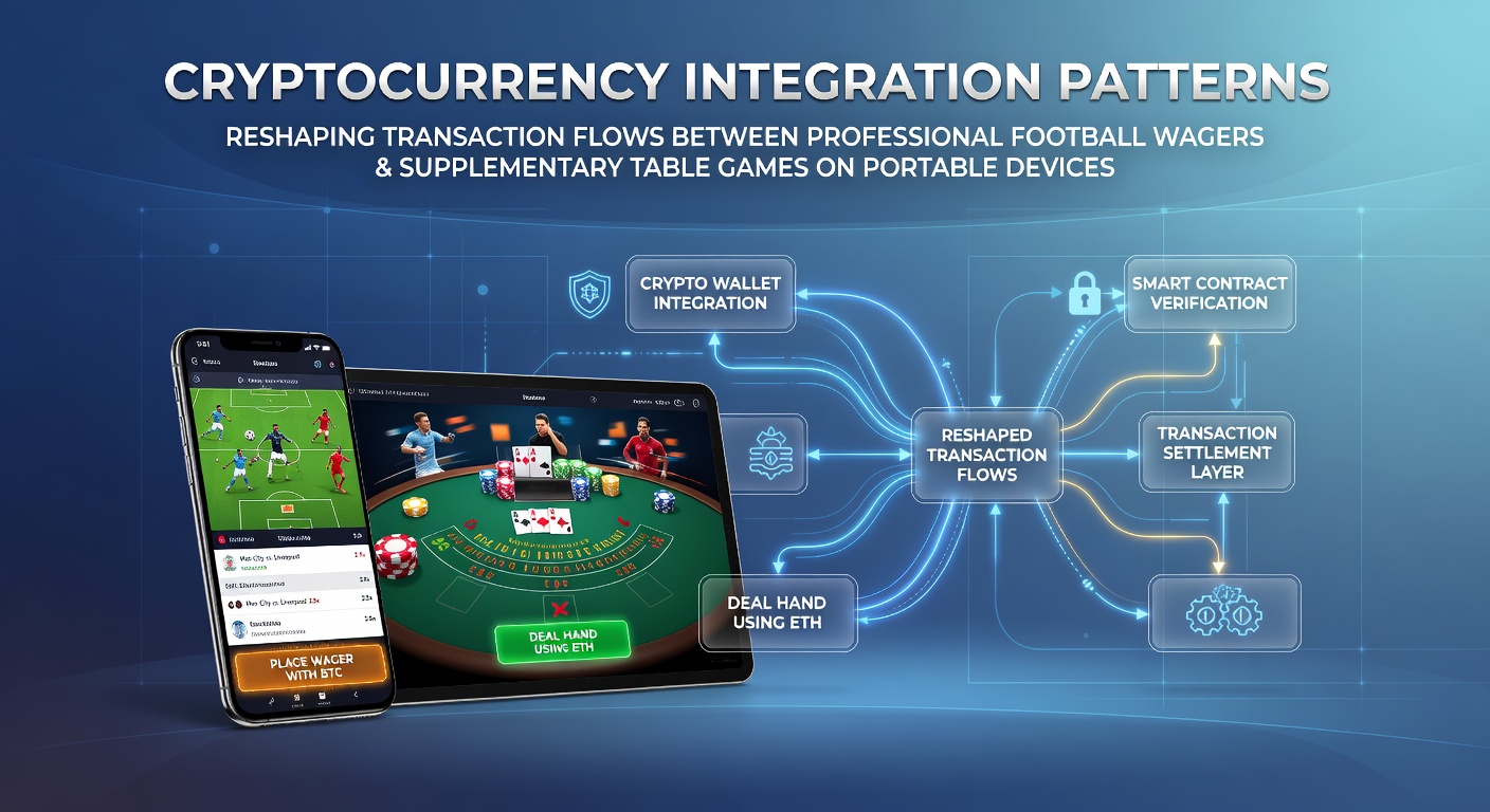 Mobile device displaying cryptocurrency wallet connected to football betting and casino table games interface