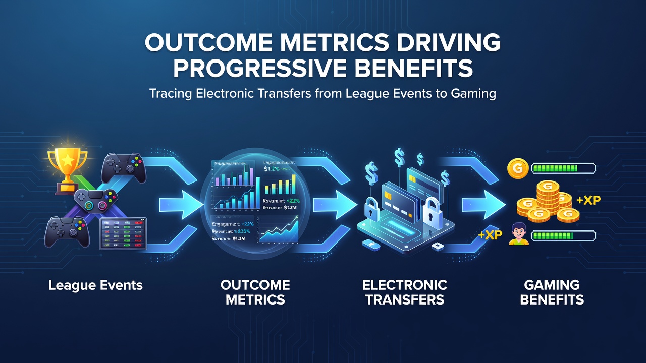 Illustration of electronic transfer process linking sports data to gaming reward modules